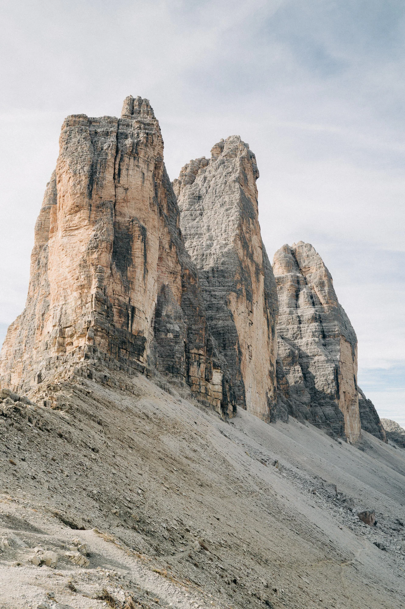 Parois rocheuses des Tre Cime di Lavaredo, Dolomites